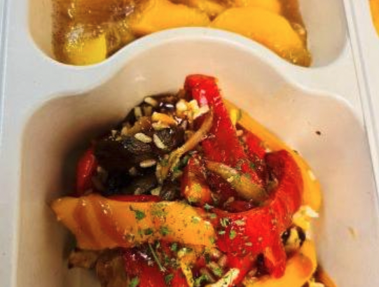 Nutritious prepared meal for senior meal program