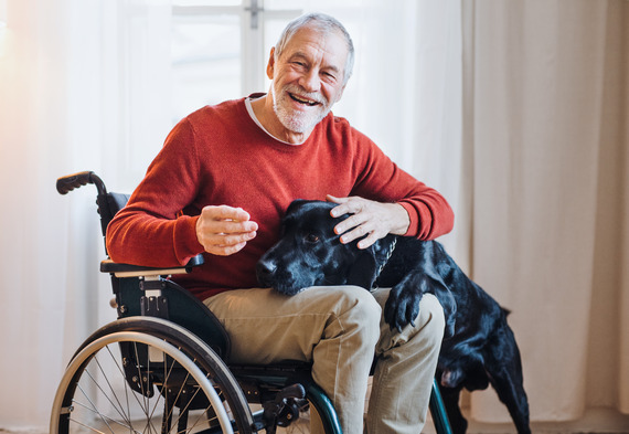 Man in Wheelchair with Dog - shutterstock_1297409209-2