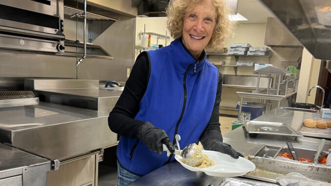 Juelie Roggli has spent decades serving her community as a volunteer and continues to do so at Woodland’s Café Yolo. Photo courtesy of Juelie Roggli