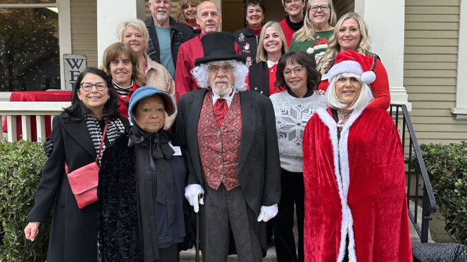 Photo caption Friends of Meals on Wheels volunteers enjoy the volunteer group’s annual Dickens in the Valley Holiday Home Tour, a fundraiser for Meals on Wheels Yolo County. Photo Courtesy Friends of Meals on Wheels